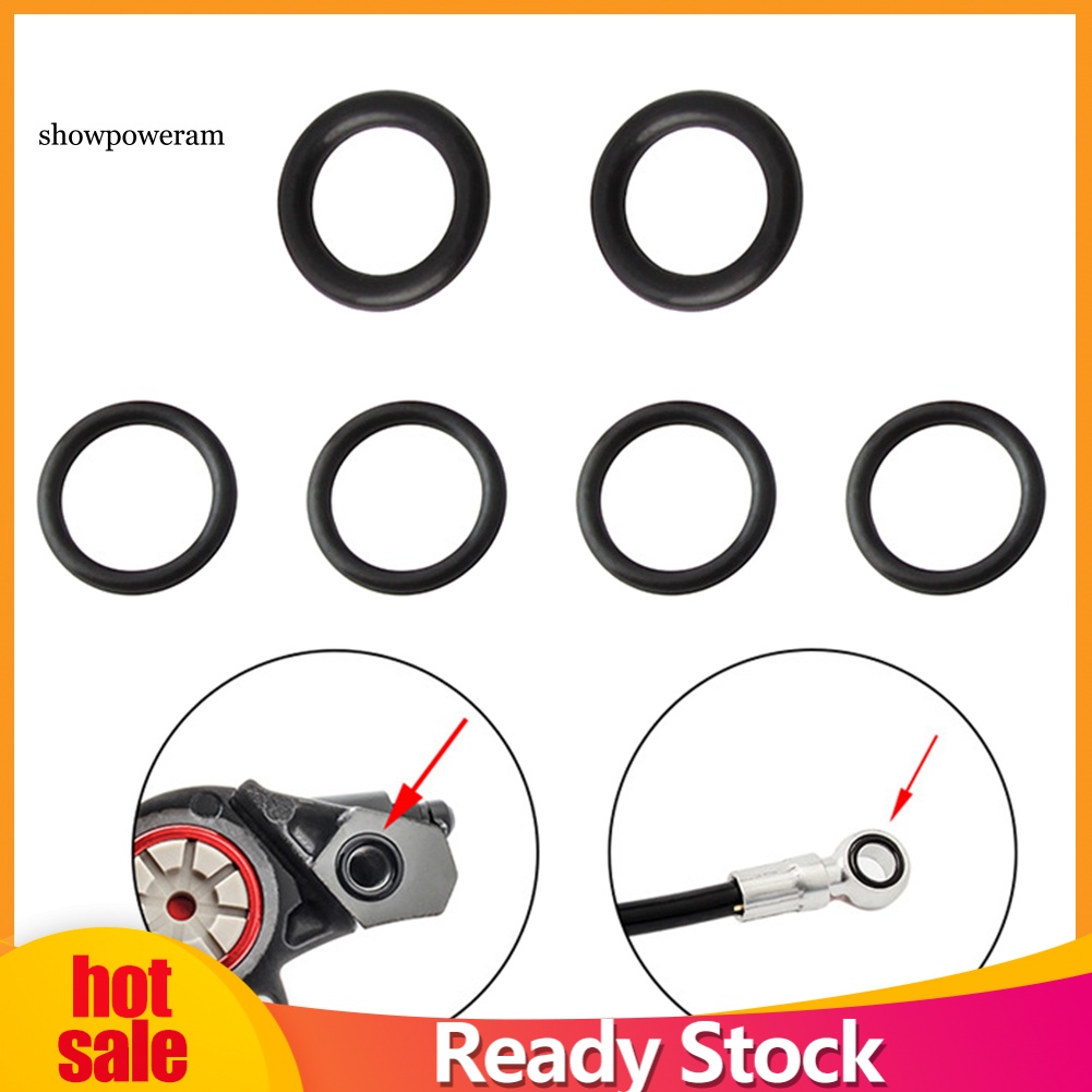 Set 6 Vòng Niêm Phong Đĩa Phanh Xe Đạp Hình Chữ O