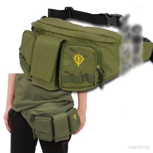 Túi Đeo Vai Đựng Điện Thoại Di Động Bằng Vải Canvas Họa Tiết Anime Gundam Gouf Zaku Quà Tặng Cho Bé Trai