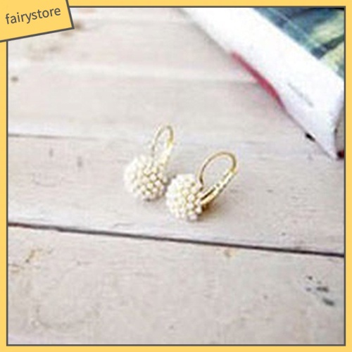 Bông Tai Đính Ngọc Trai Giả Thanh Lịch Dành Cho Cô Dâu