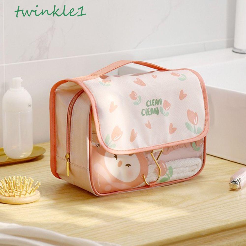 Túi Đựng Đồ Trang Điểm Họa Tiết Hoạt Hình Sức Chứa Lớn Tiện Lợi