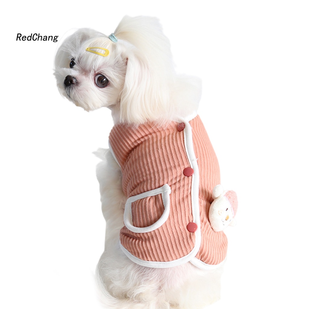 Rc ~ Áo Sát Nách Vải Siêu Mềm Bắt Mắt Mùa Đông Ấm Áp Đáng Yêu Cho Thú Cưng
