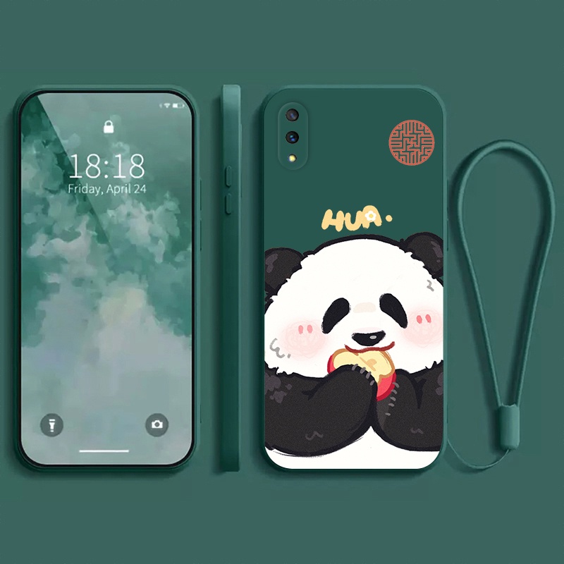 Ốp lưng vivo Y93 vivo Y91C vivo Y1S Ốp điện thoại dẻo Gấu trúc mắn