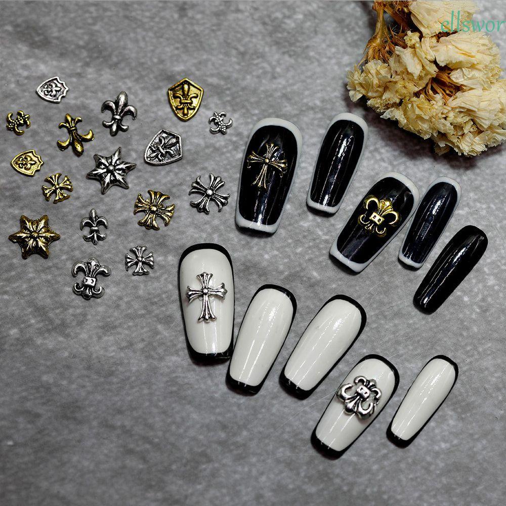 Đá Đính Trang Trí Móng Tay Phong Cách Retro|Đinh Tán Trang Trí Móng Tay Nghệ Thuật