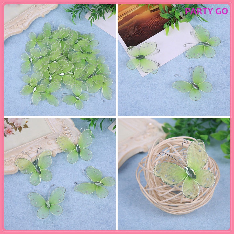 Bộ 12 Bươm Bướm Trang Trí Tiệc Cưới