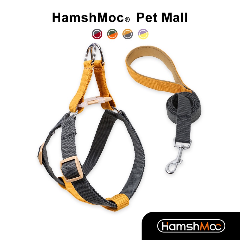 HamshMoc Dây Dắt Thú Cưng Đi Dạo Mềm Mại Thoải Mái Có Thể Điều Chỉnh