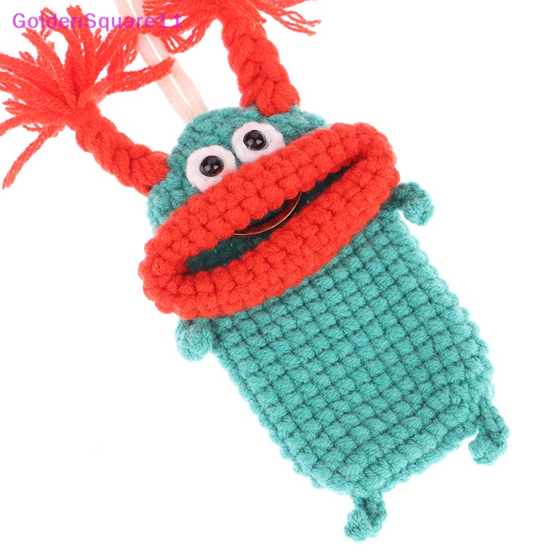 Móc Chìa Khóa Hình Miệng Xúc Xích Bằng Len Dễ Thương