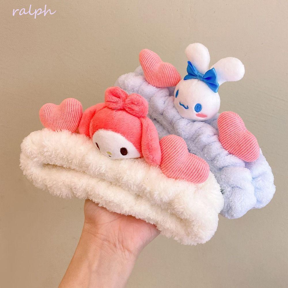 Băng đô cài tóc rửa mặt Phủ Lông Chống Trượt Họa Tiết Hoạt Hình Sáng Tạo Thời Trang Cho Nữ