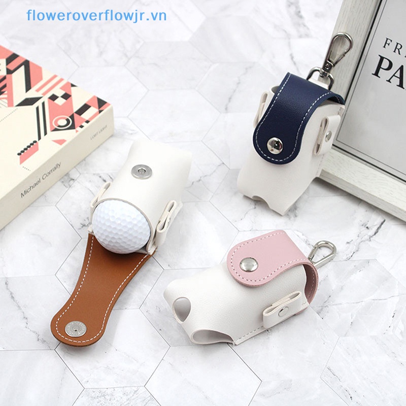 Fjr Túi Da PU mini Đựng Bóng golf Đeo Thắt Lưng Màu Hồng Dùng Làm Quà Tặng Cho Bạn Gái
