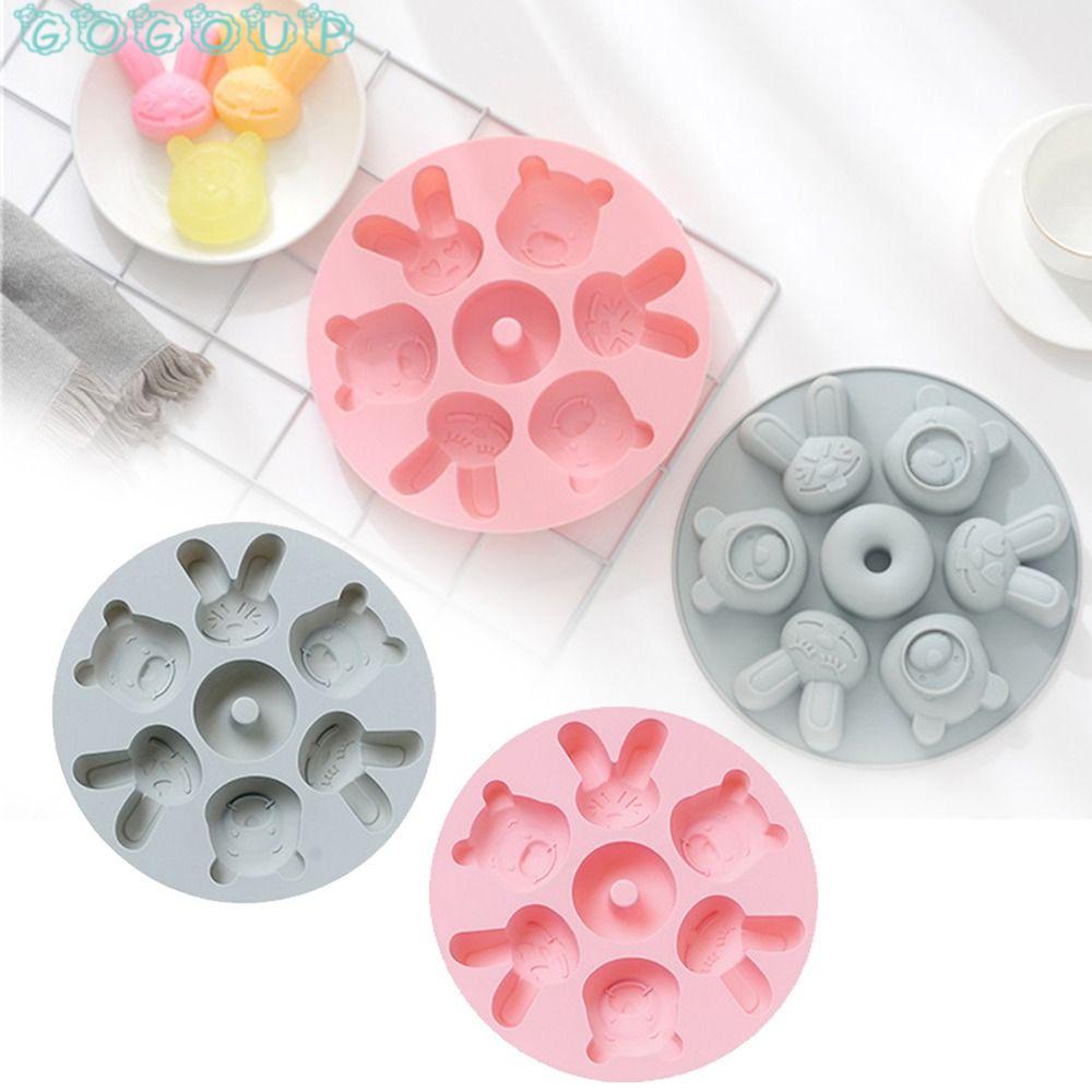 Khuôn Silicone Làm Xà Phòng 7 Ngăn Tạo Hình Lễ Phục Sinh