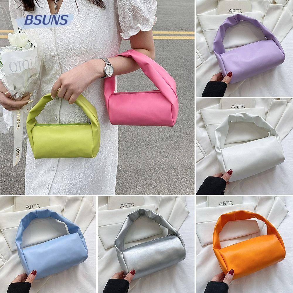 Túi Tote Đeo Vai Màu Trơn Cho Nữ