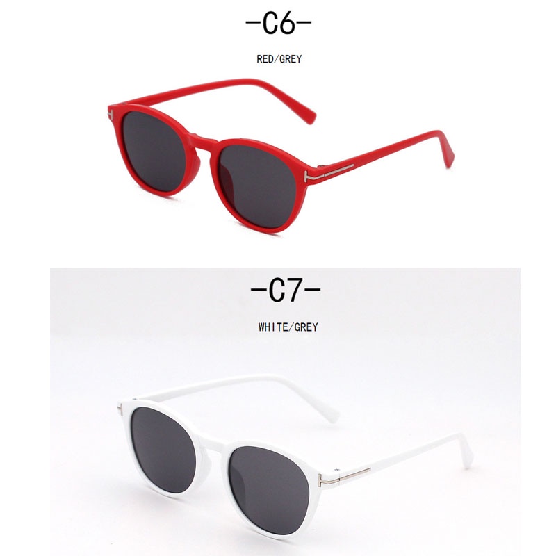 Kính Mát Tròng Chữ T Chống Tia UV400 Nhiều Màu Sắc Thời Trang Cho Nam Và Nữ