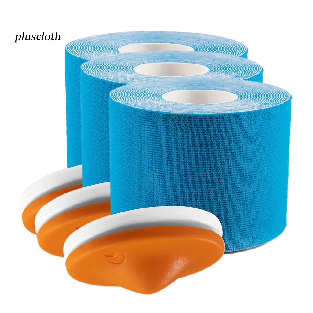 Bộ 3 Băng Dán Thể Thao 5cm Có Nút Kích Hoạt Giảm Đau Cơ Bắp