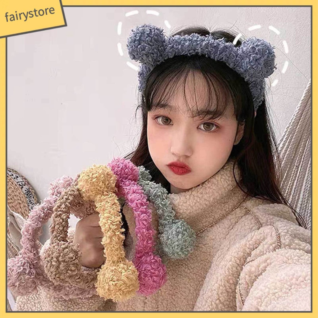 Băng Đô Cài Tóc Hình Gấu Bông Dễ Thương Cho Nữ