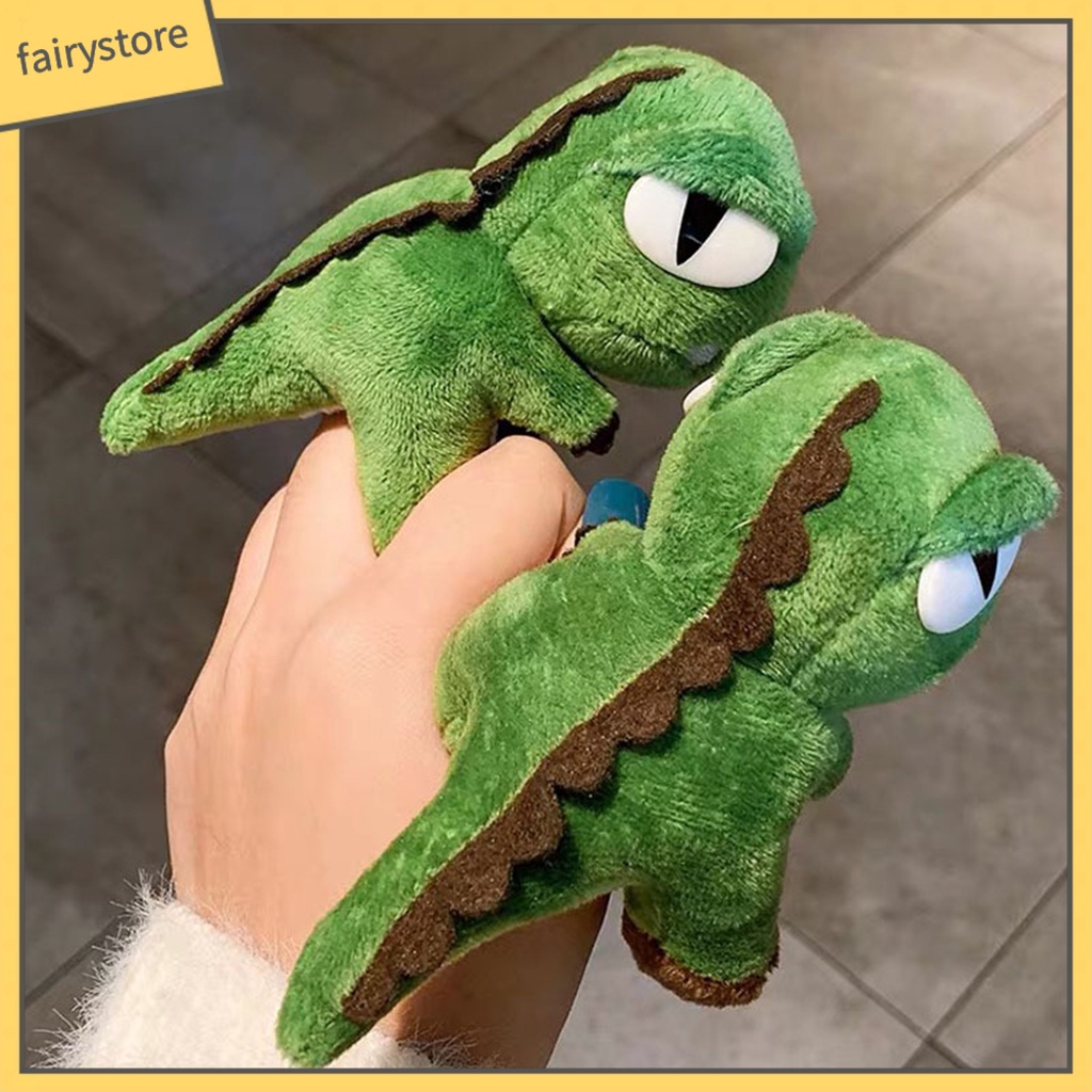 Dây Buộc Tóc Đuôi Ngựa Co Giãn Hình Khủng Long Hoạt Hình Dễ Thương Cho Nữ