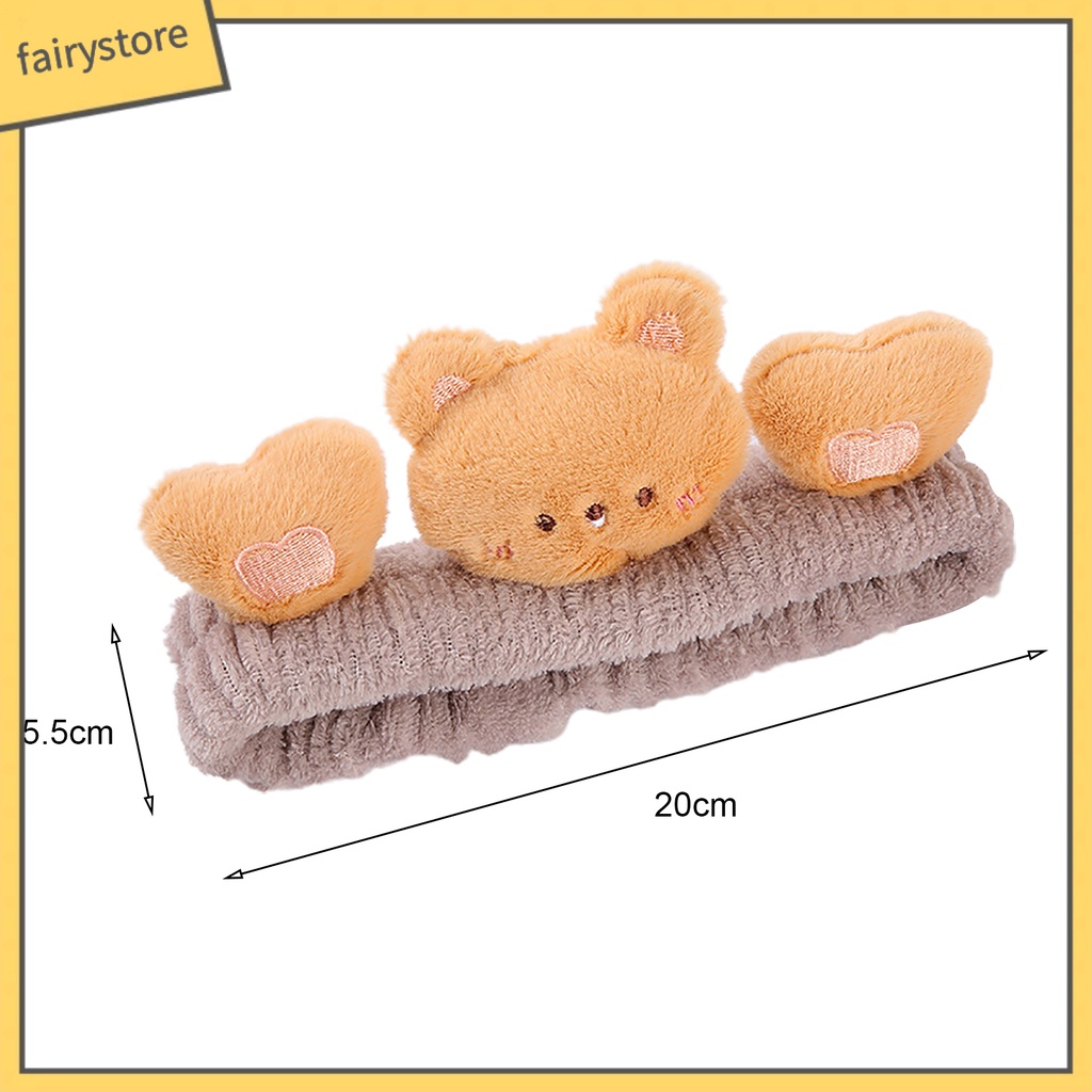 Băng Đô Cài Tóc / Rửa Mặt Thấm Hút Mồ Hôi Hình Thú Hoạt Hình Dễ Thương Cho Nữ