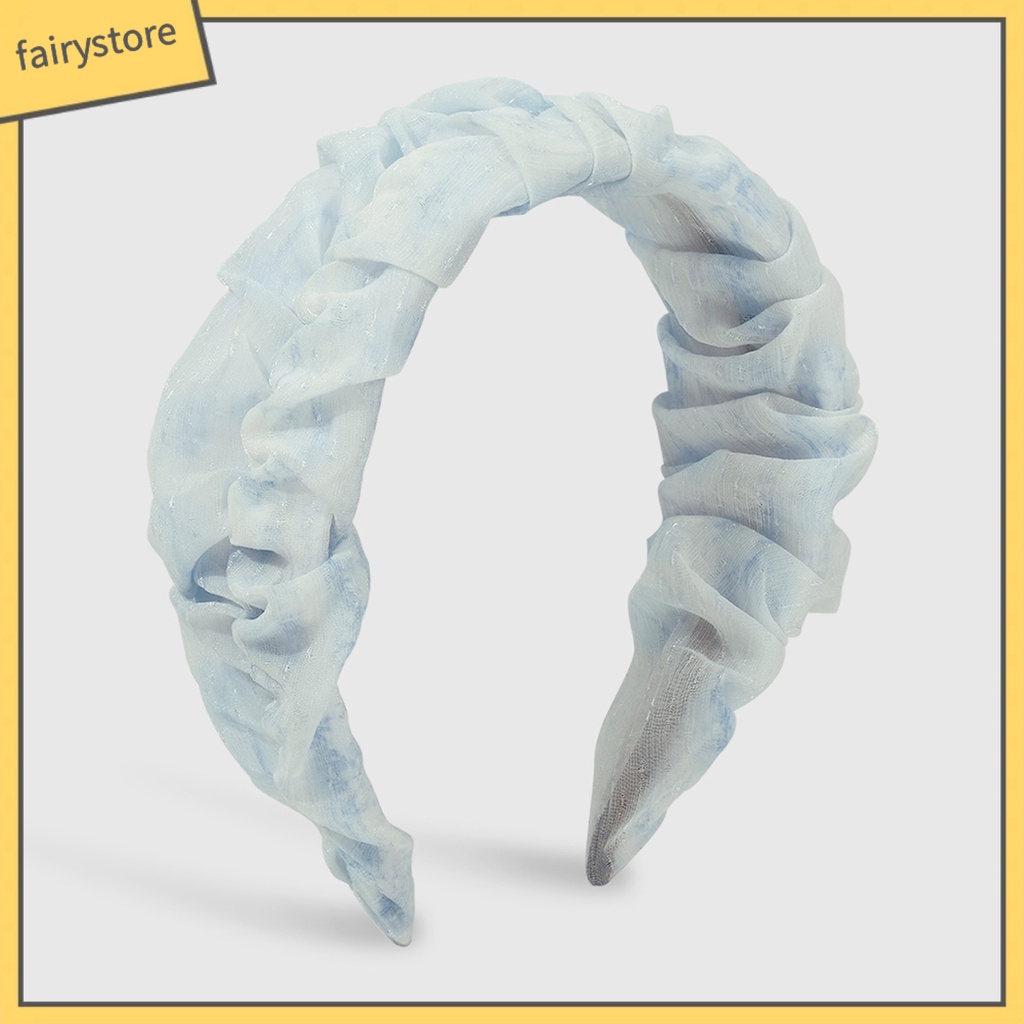 Băng Đô Vải Tuyn Chống Trượt Màu Sắc Gradient Ngọt Ngào Dành Cho Nữ