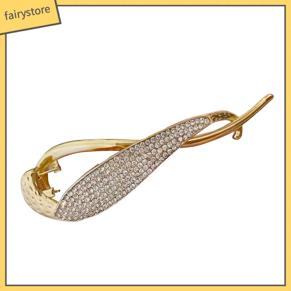 Kẹp Tóc Hình Chữ S Đính Ngọc Trai Giả Mạ Vàng Thời Trang Cho Nữ