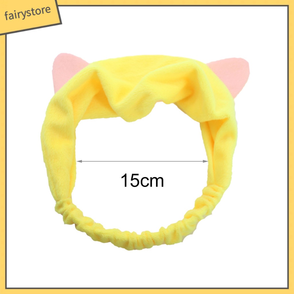 Giá Đỡ Băng Đô Rửa Mặt Hấp Thụ Nước Không Phai Hình Tai Động Vật Dành Cho Bạn Gái