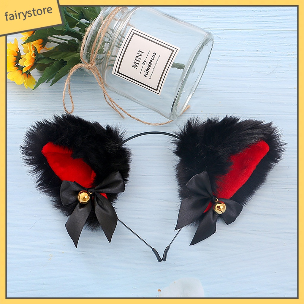 Băng Đô Tai Thỏ Giả Lông Thú Thời Trang Hóa Trang Tiệc Tùng