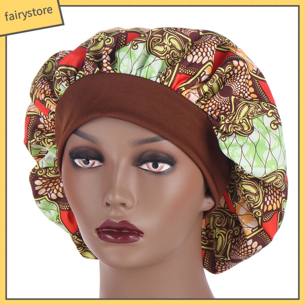 Mũ Trùm Đầu Vải In Họa Tiết Châu Phi Phong Cách Bohemian Dùng Khi Ngủ