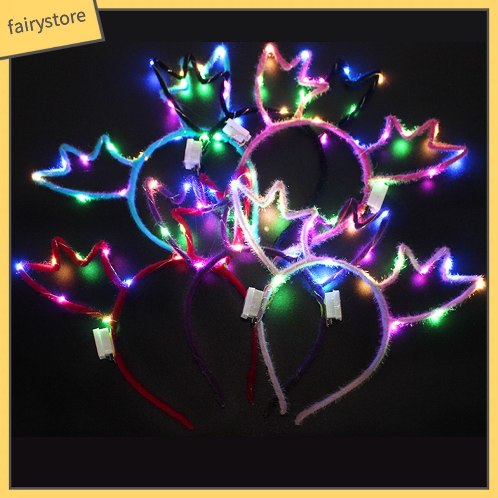 Băng Đô Cài Tóc Hình Sừng Hươu Phát Sáng Độc Đáo