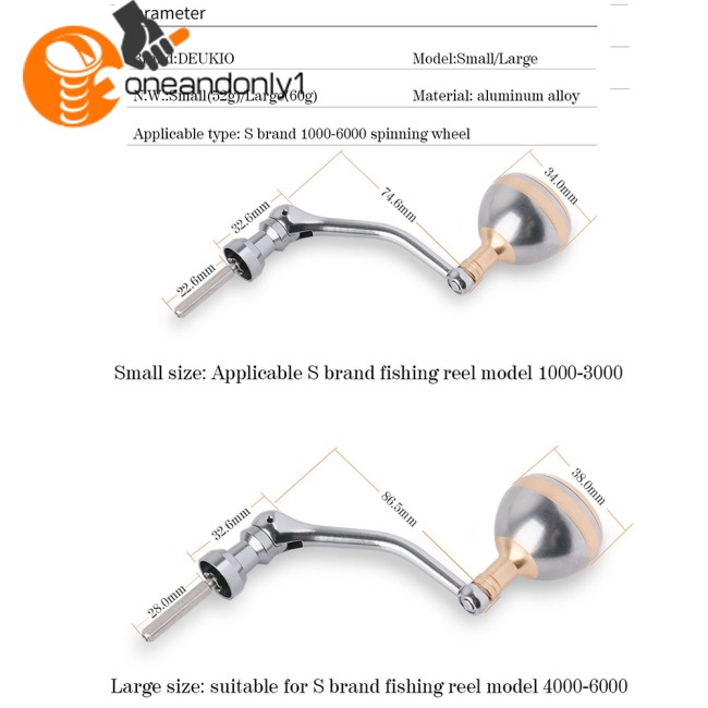 Tay Quay Máy Câu Cá Bằng Thép Không Gỉ Có Thể Gấp Gọn Tiện Dụng