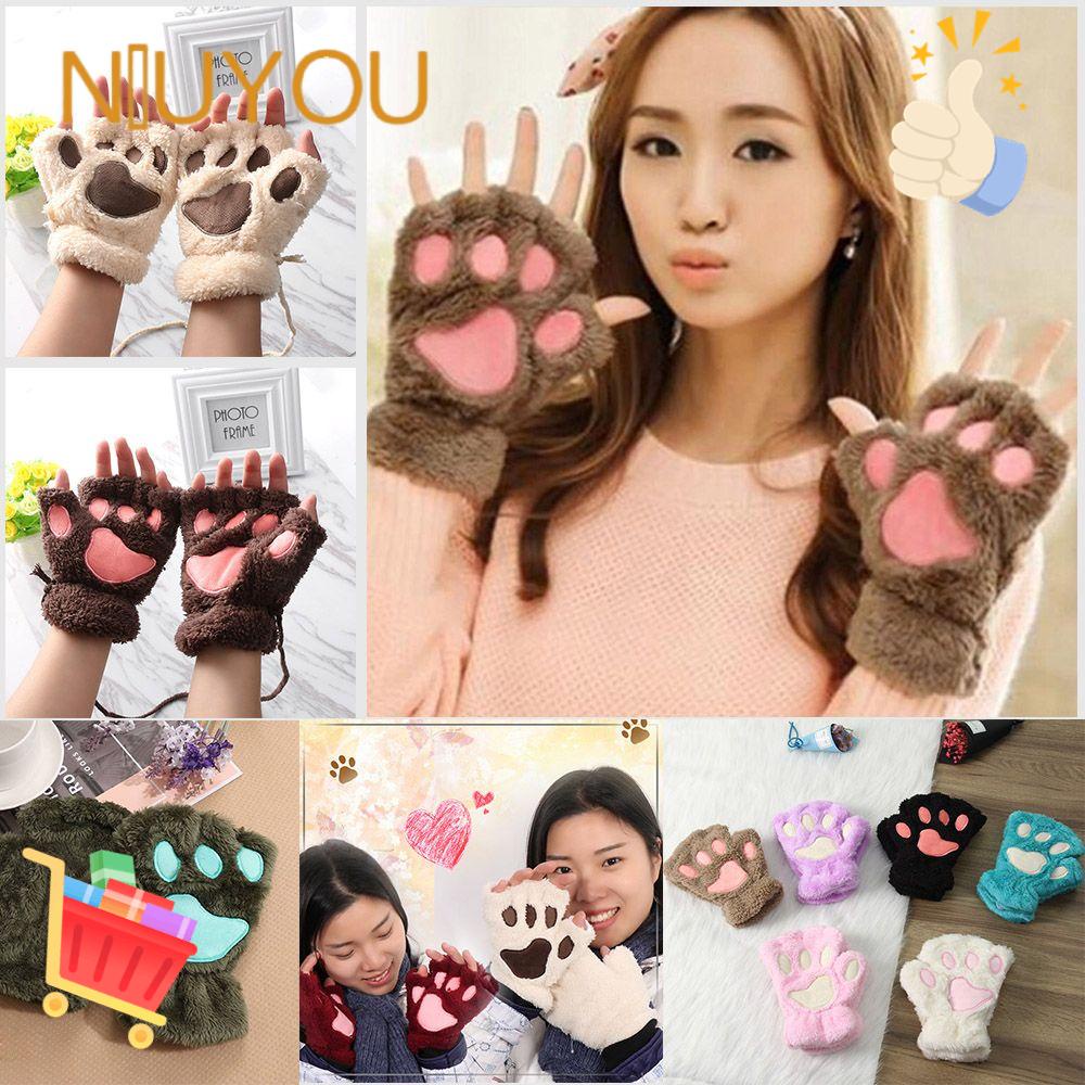 Găng Tay Giữ Ấm Hở Ngón 14 Màu Thời Trang