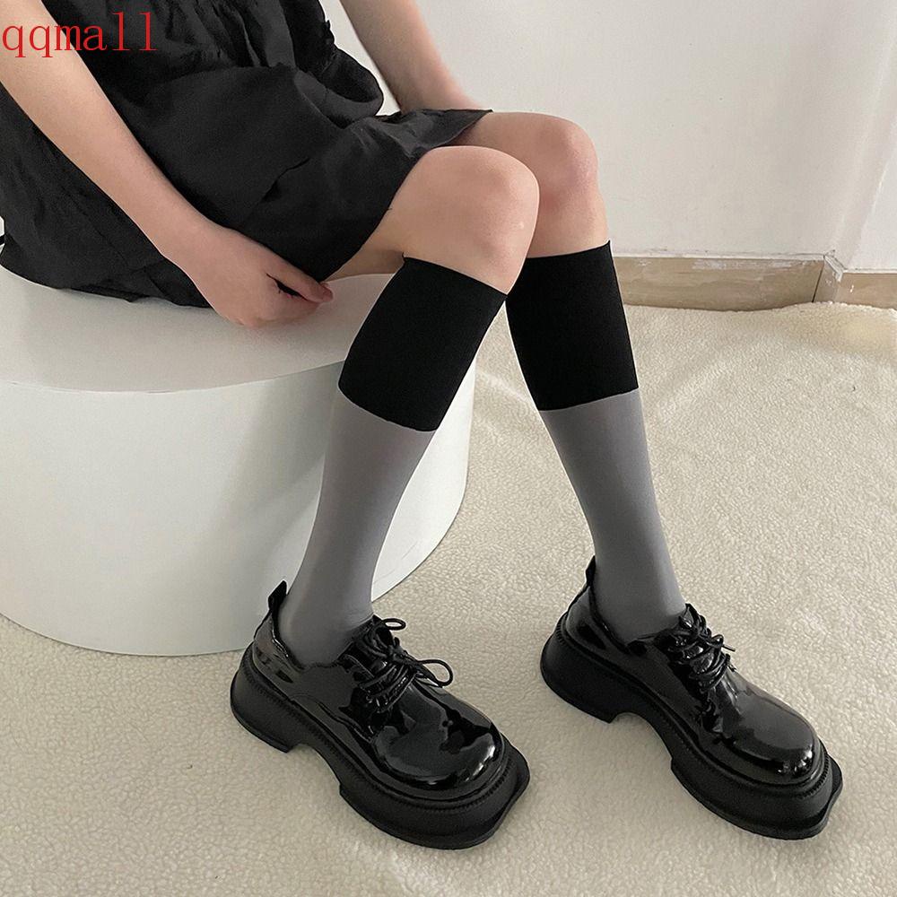 Vớ Lửng Mỏng Màu Sắc Tương Phản Ngọt Ngào Thời Trang Xuân Hè Cho Nữ