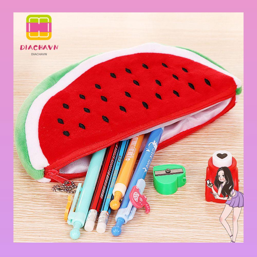 Túi Đựng Bút Họa Tiết Trái Cây Hoạt Hình Dễ Thương