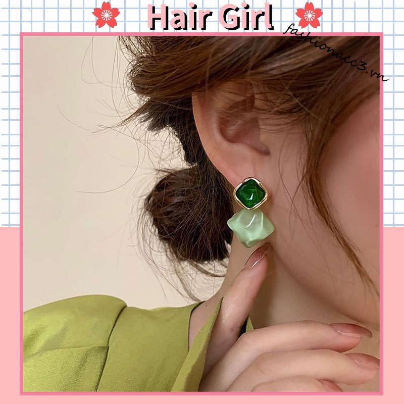 Khuyên Tai Nhựa Lăng Kính Thời Trang Mùa Hè Mới 2023 Dễ Phối Đồ Cho Nữ
