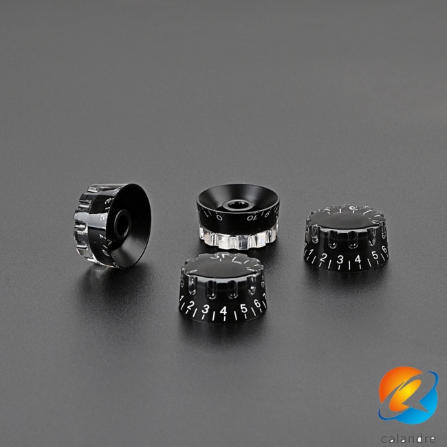 Set 4 Núm Vặn Điều Khiển Bằng Acrylic Thay Thế Cho Đàn Guitar Điện