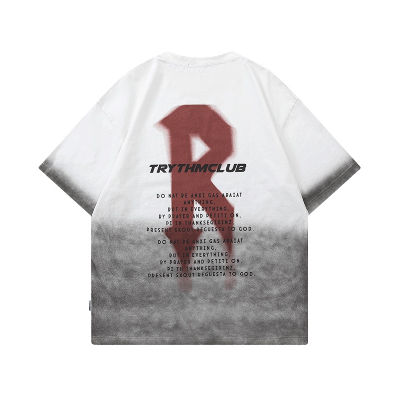 Áo Thun Tay Ngắn In Chữ Graffiti Phong Cách Hip Hop Đường Phố Cho Nam