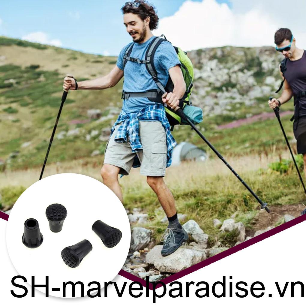 Bộ 4 Vỏ Bọc Gậy Leo Núi Thể Thao Chống Trượt Dễ Điều Chỉnh