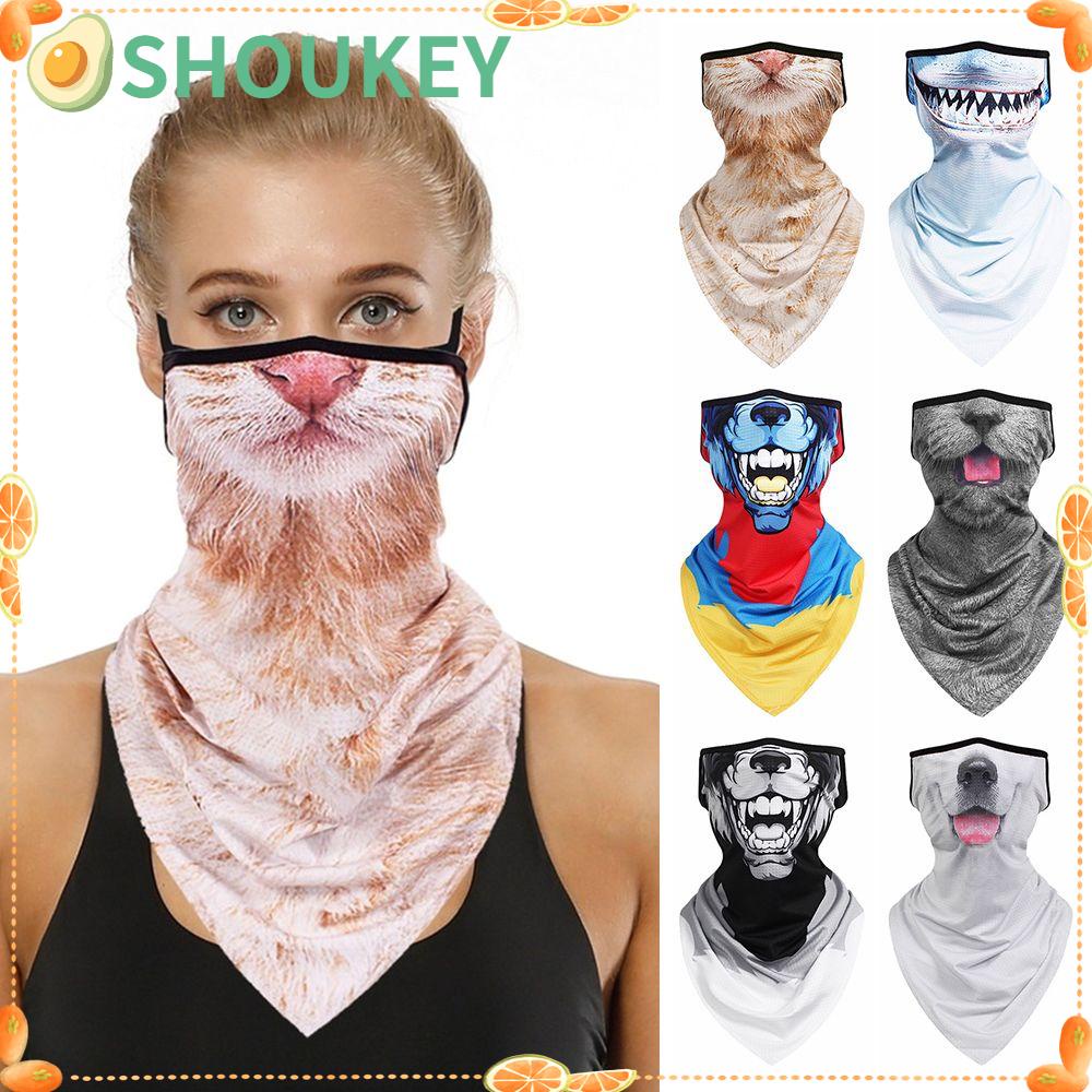 Shoukey Khăn Ống Che Mặt Và Cổ Chống Gió Hóa Trang Trượt Tuyết Halloween Kèm Vòng Đeo Tai Nhẹ Và Thoáng Khí Thoải Mái