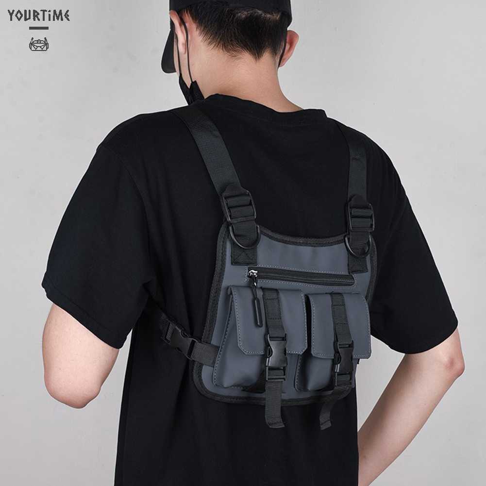 Túi Đeo Chéo Ngực Đa Năng Phong Cách Hip hop Cho Nam