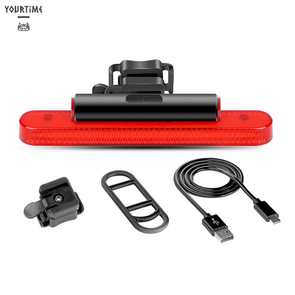 Đèn Đuôi Xe Đạp 4 Chế Độ Sáng 90LM Kết Nối USB