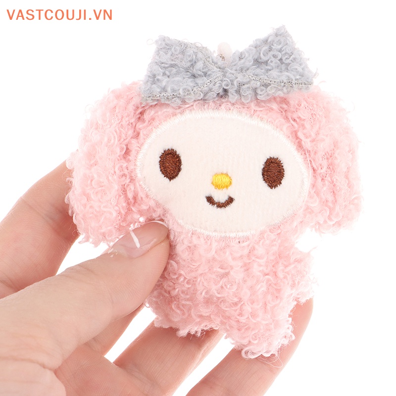 SANRIO Đồ chơi nhồi bông Hình Cinnamoroll Melody Kulomi Dễ Thương Treo Móc Khóa / Ba Lô / Túi Xách / Móc Khóa Trang Trí Xe Hơi