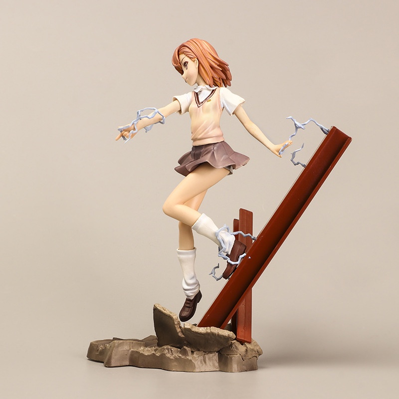 Mô Hình Nhân Vật Misaka Mikoto Hoạt Hình Toaru Majut u no Index 25cm Bằng PVC