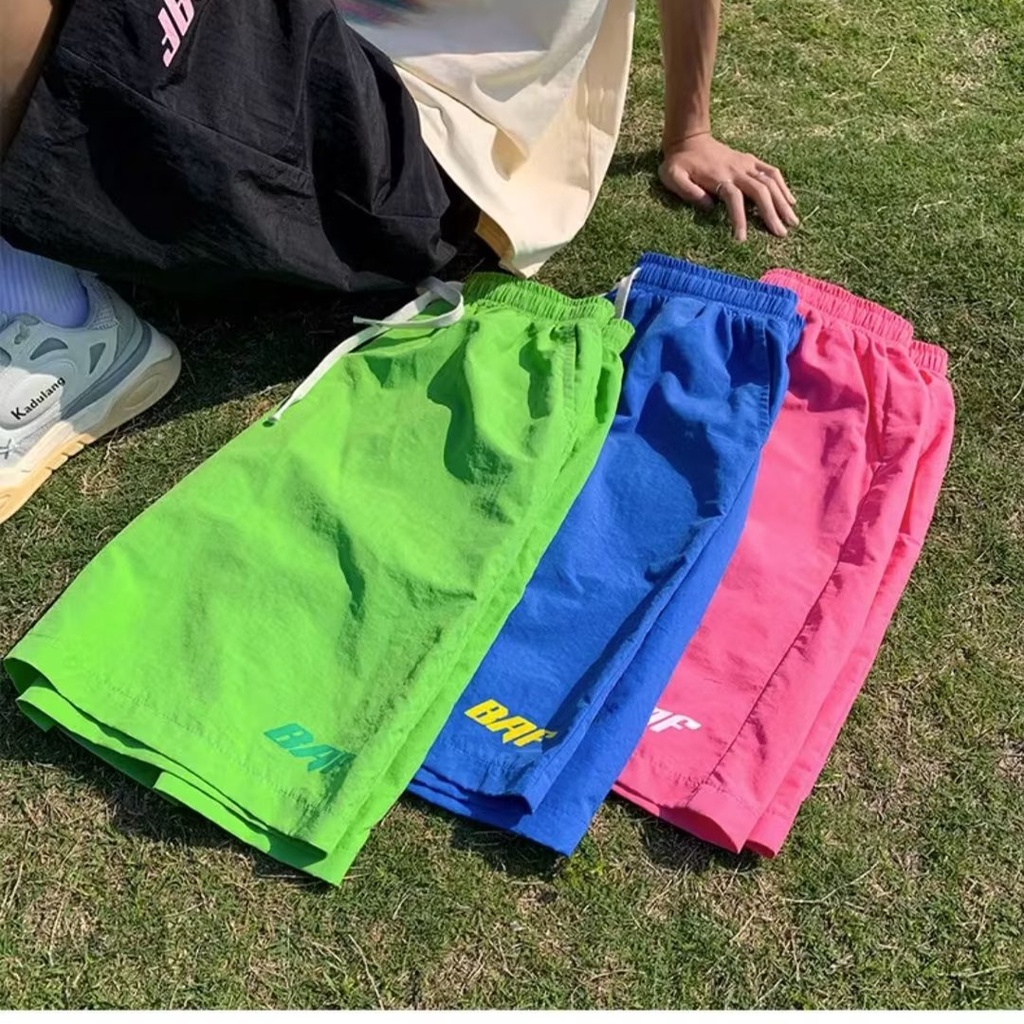 Quần Short Thể Thao Năm Tấc Dáng Rộng Mỏng Nhanh Khô Màu Hồng Phong Cách Mới Mùa Hè Cho Nữ