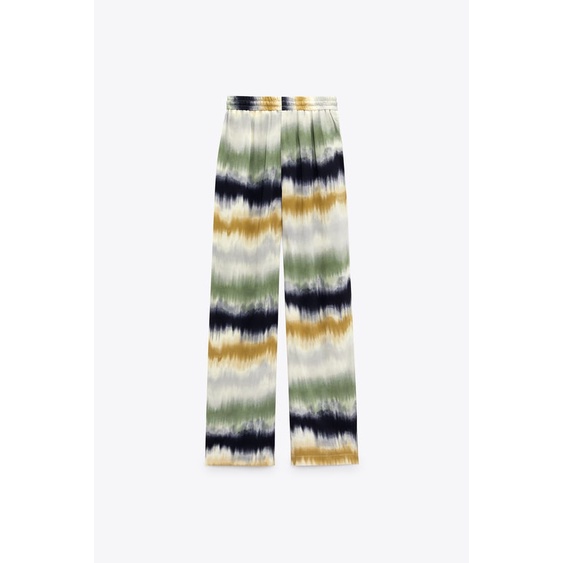 Zara Bộ Áo Sơ Mi Nhuộm Màu Dài Tay Phối Quần Lưng Cao Thời Trang Mùa Hè Năng Động 8372231 8372131