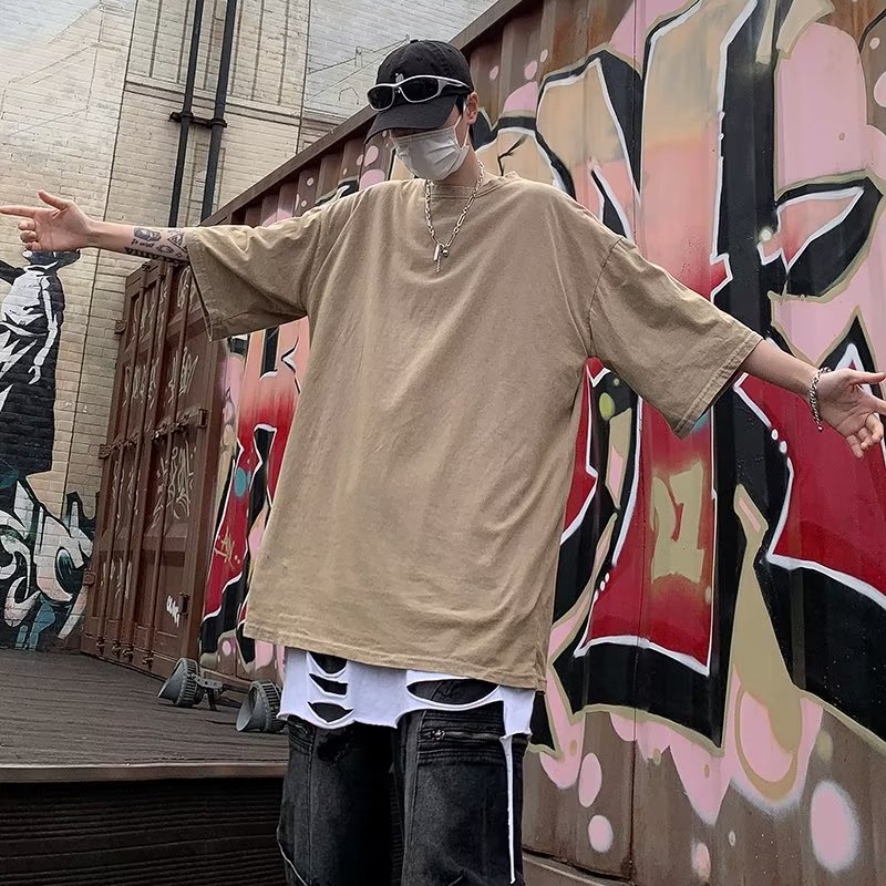 Áo Thun Ngắn Tay Phong Cách Âu Mỹ Cá Tính Dành Cho Nam