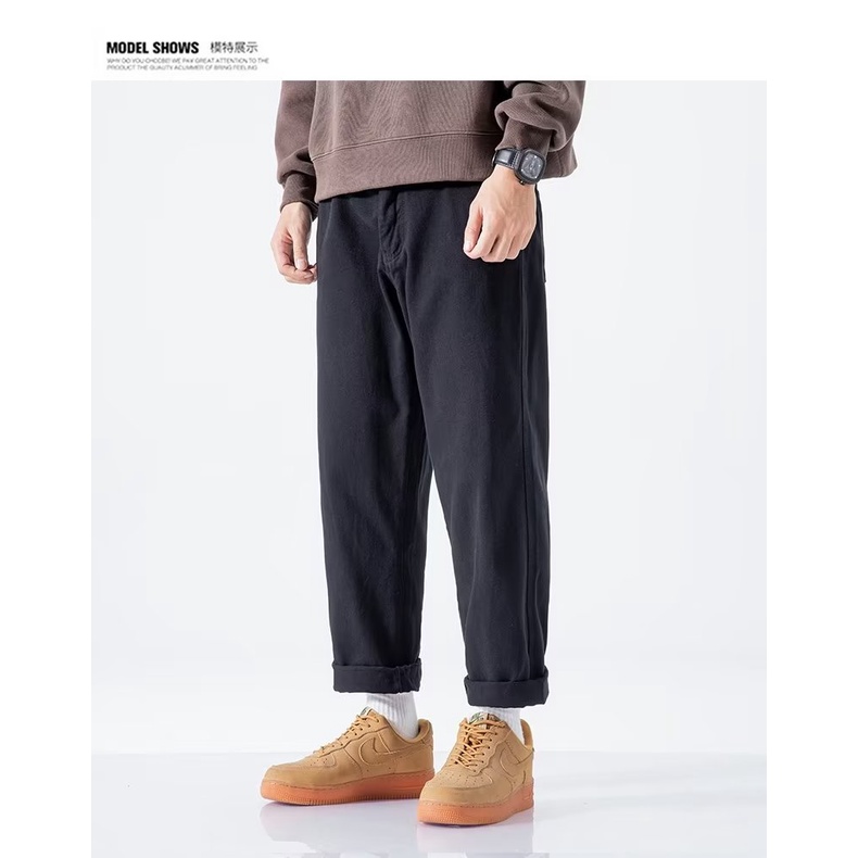 Quần Dài Dáng Rộng Phong Cách Đường Phố Thời Trang Xuân Hè 2023 Mới Cho Nam