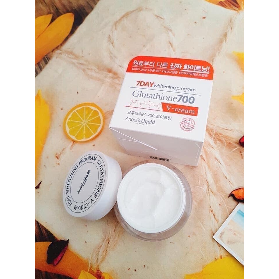 Kem Dưỡng Da  7Day Whitening Program Glutathione 700 VCream 50ml
