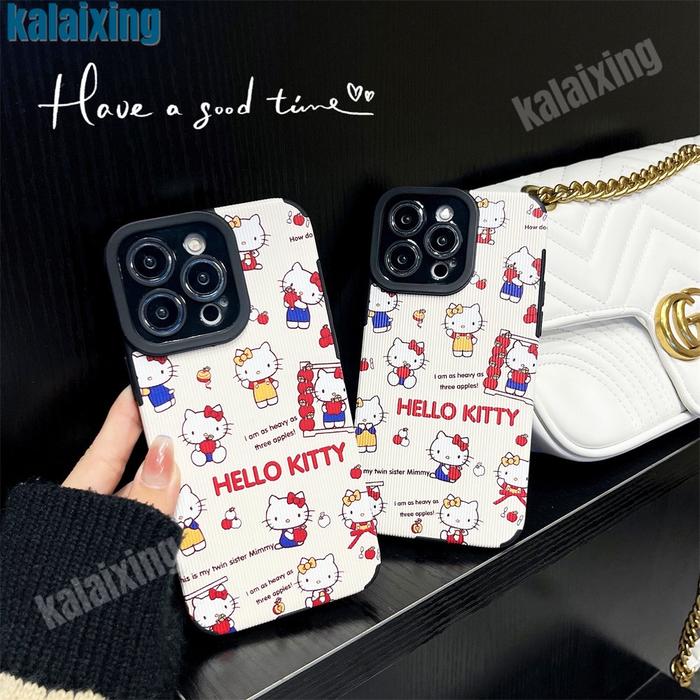 Ốp Điện Thoại Mềm Hình Hello Kitty Cho iPhone 11 12 13 14 Pro Max 14 Plus Xs Max X XR 7 8 Plus