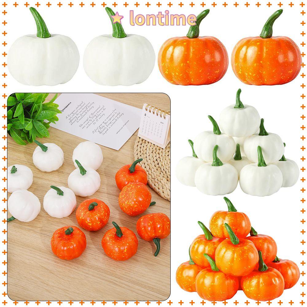 Set 12 Bí Ngô Nhân Tạo Dễ Thương Dùng Để Trang Trí