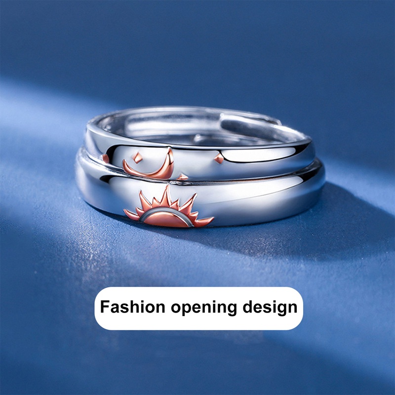 Ygt Nhẫn Hở Hình Mặt Trời Và Ngôi Sao Thời Trang Hàn Quốc Chất Lượng Cao