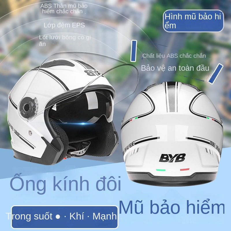 Mu ba ba o hie m Vim ho t h nhBYB / 730 Mũ Bảo Hiểm Đi Xe Máy Điện Bốn Mùa Cho Bốn Mùa
