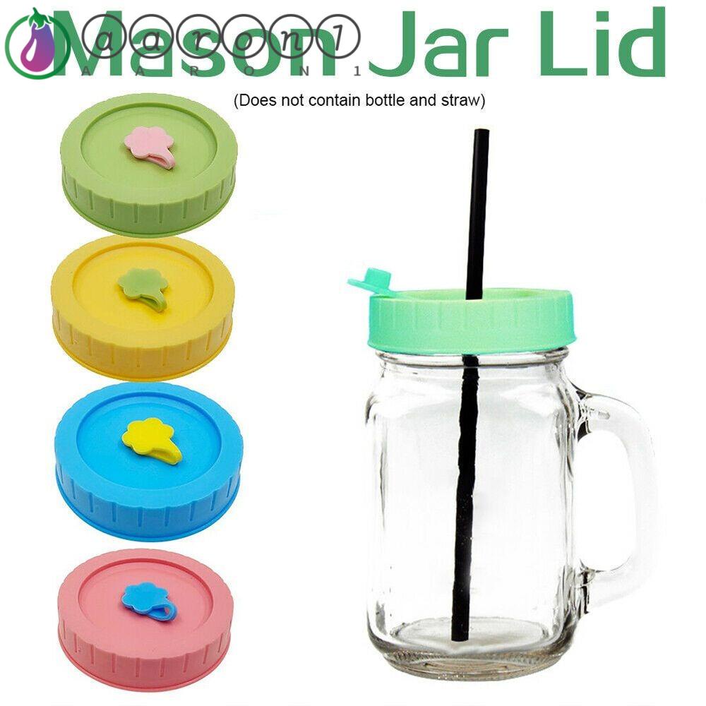 Aaron1 Nắp Đậy Cốc Uống Nước Bằng Nhựa Chống Tràn Nhiều Màu Sắc Đa Năng Tiện Dụng