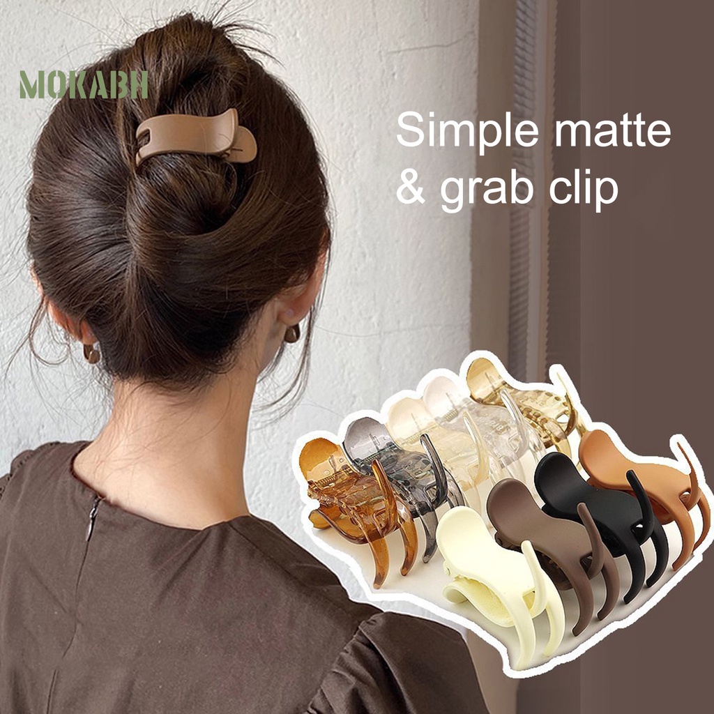 Kẹp Tóc Chống Trượt Màu Trơn Dễ Sử Dụng Dành Cho Nữ