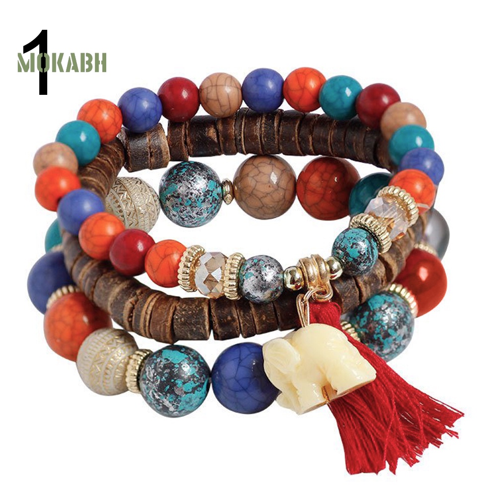 3 Vòng Tay Chuỗi Hạt Theo Phong Cách Bohemian